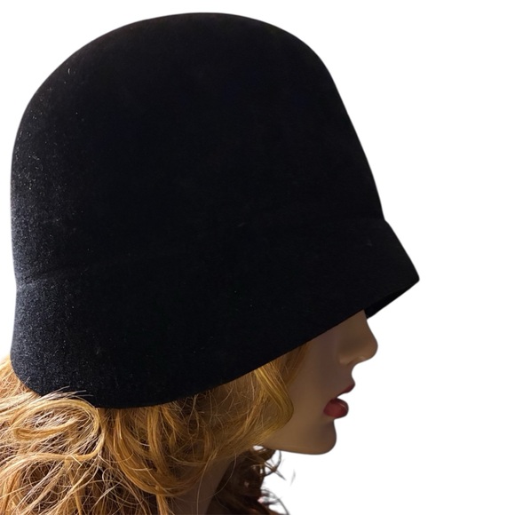 Louise Green Millinery Black Cloche
